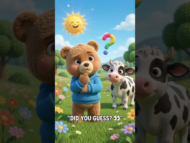 Can You Guess the Animal Sound? 🐮 | Cow Says MOO! | Kids Learning #Shorts