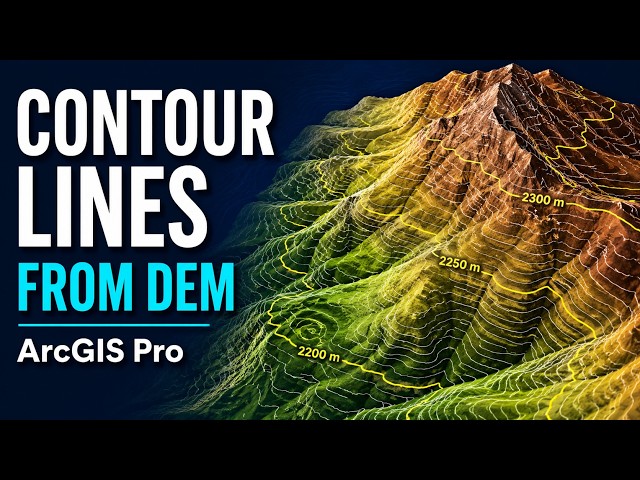 How to Create Contour Lines from DEM in ArcGIS Pro | Step-by-Step Tutorial