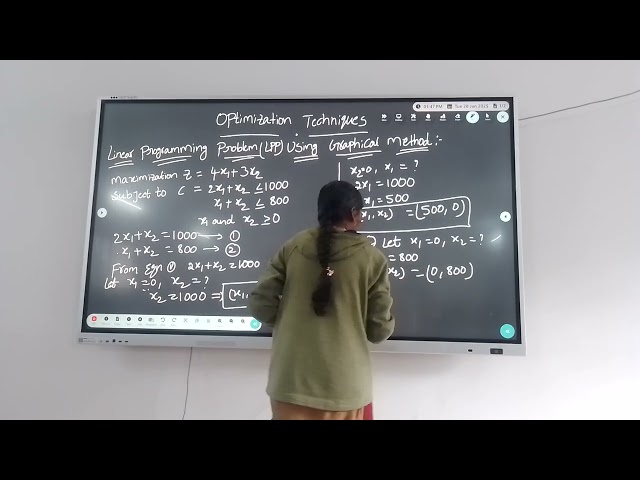 OPTIMIZATION TECHNIQUES (LINEAR PROGRAMMING PROBLEM USING GRAPHICAL METHOD)