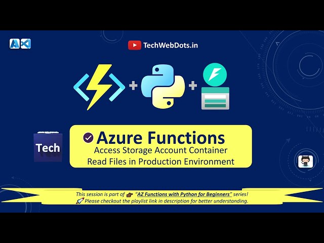 Azure Functions | Access Blob Storage Container | Python | FastAPI | Zip Deploy | HTTP Trigger