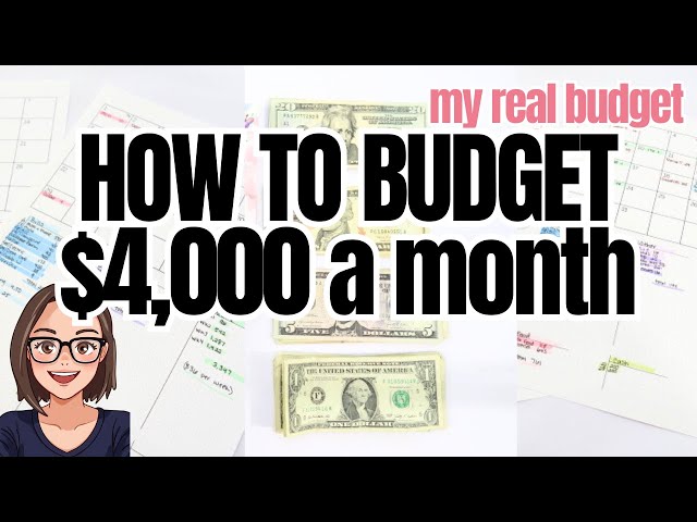 How I Budget & Live on $4,000 a Month | Realistic Cash Budget for a Family with Single Income