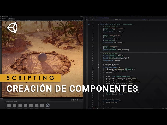 Fundamentos de Unity - Scripting: Creación de componentes