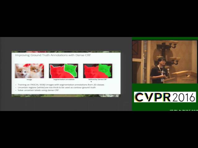 Object Contour Detection With a Fully Convolutional Encoder-Decoder Network