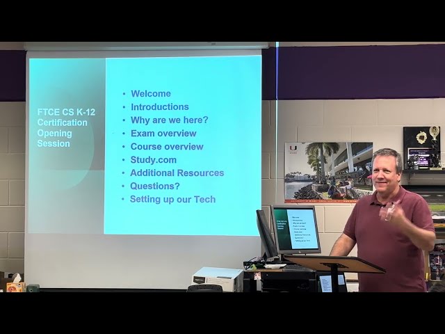 2026 FTCE Computer Science K12 Certification Exam Course - Welcome and Intro