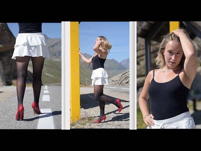 LINGERIE FASHION FILM: World's highest nylon editorial (2625m): tights, stockings, pantyhose (4K)