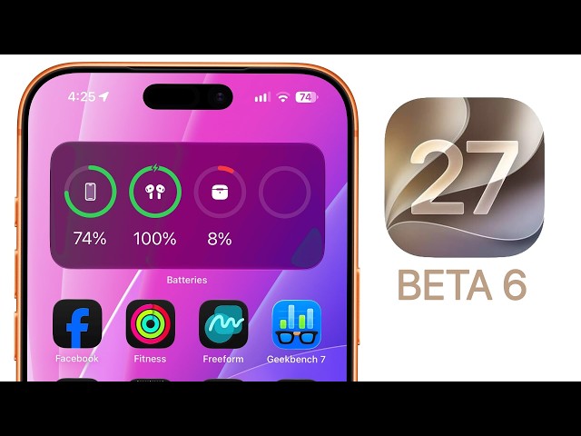 iOS 27 Beta 6 Released - What's New?