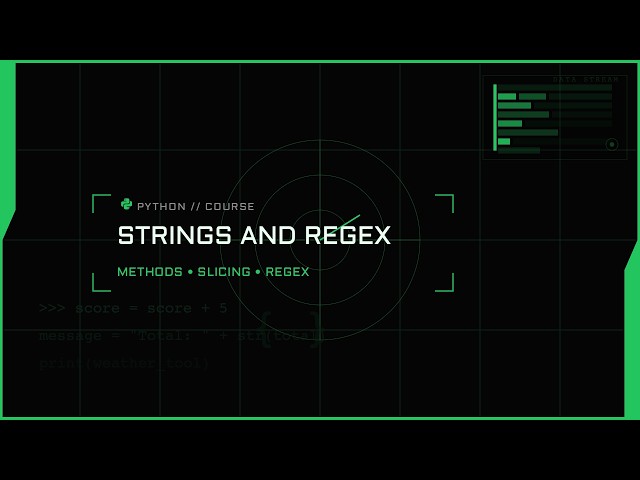 Python Basics #2 - Strings and Regular Expressions