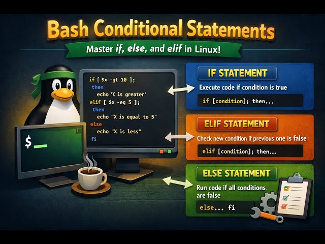 Bash Conditional Statements – Master if, else, and elif in Linux!
