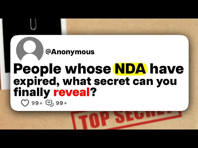 People whose NDA have expired, what secret can you finally reveal?