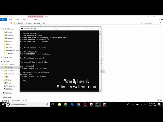 How to unlock Android Bootloader using ADB & Fastboot