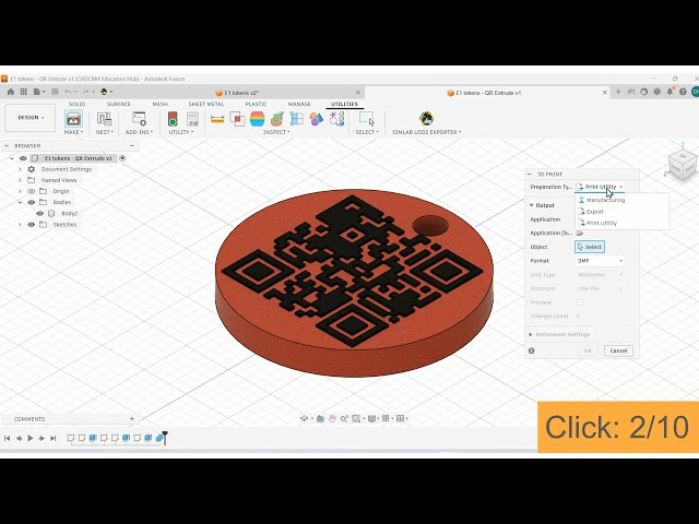 From Autodesk Fusion to 3D print slicer in 10 Clicks