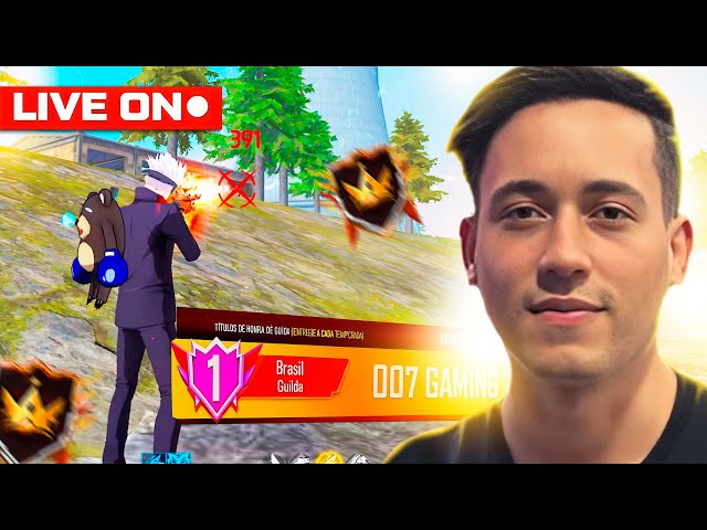 007 GAMING GUERRA DE GUILDAS TOP 1 🔴 FREE FIRE AO VIVO 🔴 LEVELUP FF MOBILE