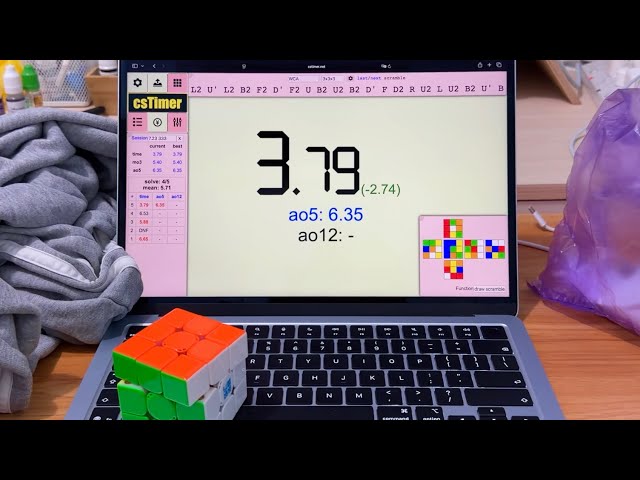 Rubik’s Cube Solved in 3.79 Seconds