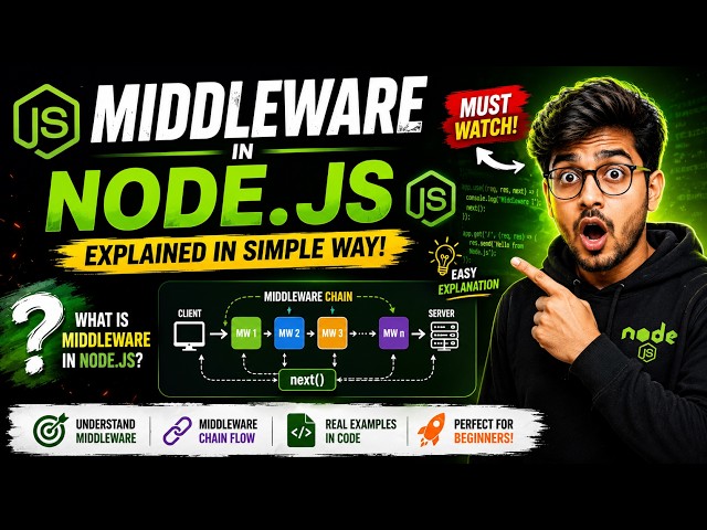 The Node.js Concept That Makes Your Backend 10x Cleaner (Most Devs Skip This) | Middleware Explained