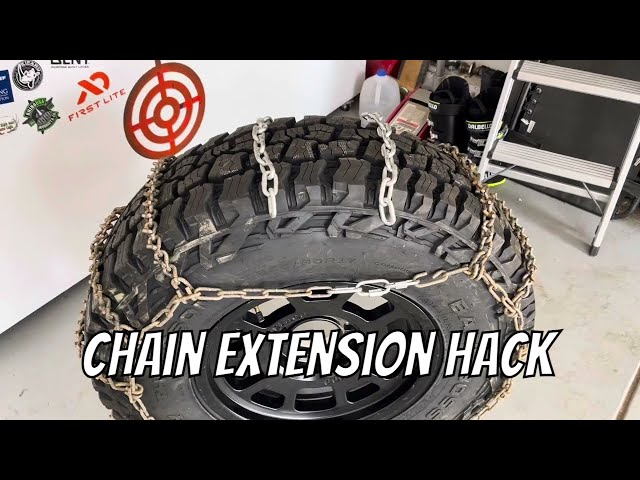Don't Buy New Chains for Bigger Tires | DIY Tire Chain Extension (easy)