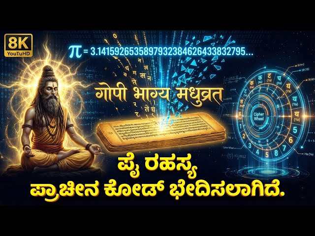 🔢 The π Cipher: ಸಂಸ್ಕೃತ ಶ್ಲೋಕಗಳಲ್ಲಿ ಗಣಿತ #ಕ್ರಿಪ್ಟೋಗ್ರಫಿ 🕉️✨#pi #VedicScience #kannada