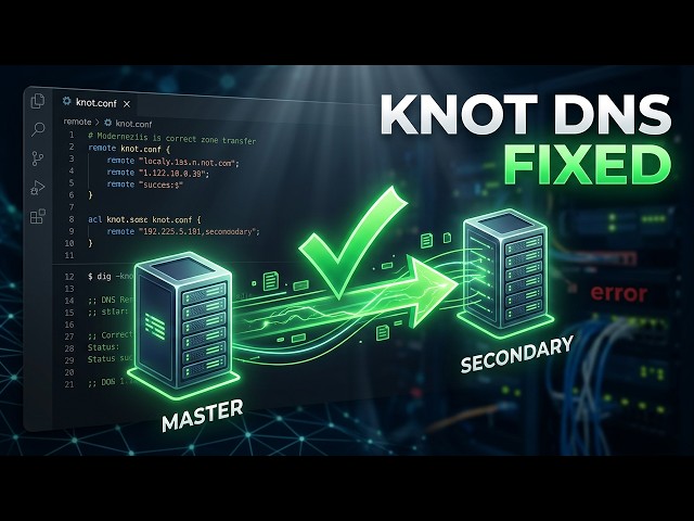 Configuring up DNS NOTIFY on Knot