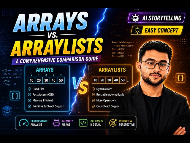 Arrays vs ArrayLists: Performance, Memory & Use Cases Explained