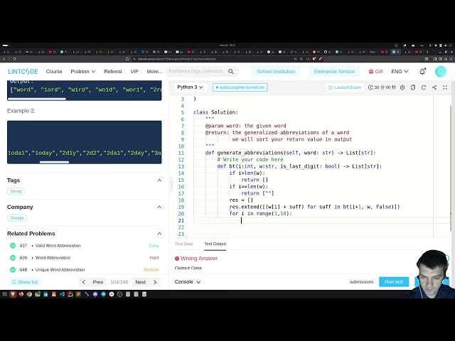 Solving Lintcode 779 · Generalized Abbreviation in Python + Extra