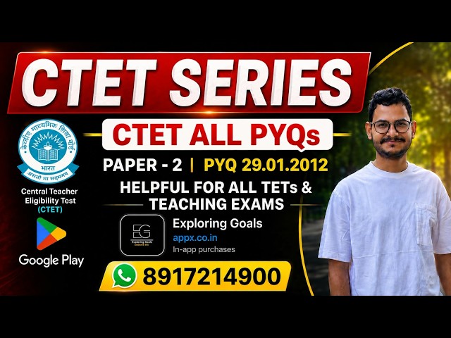 CTET SERIES - CTET ALL PYQs || PAPER - 2 || SELECTED PYQs || #teachingexams #tgt #cdp #ctet