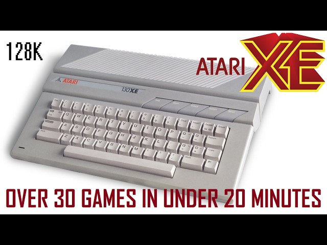Over 30 Atari 130XE Games In Under 20 Minutes