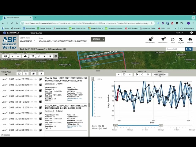 Processing InSAR Using ASF HYP3 On-demand processing
