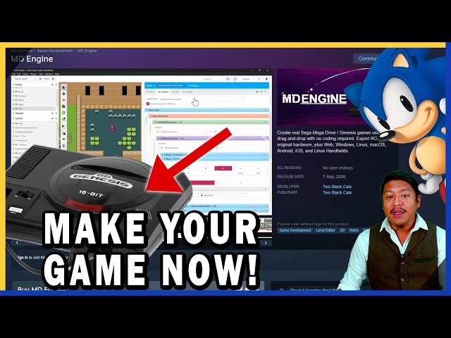 "Game Maker" for SEGA Genesis/Megadrive just launched!