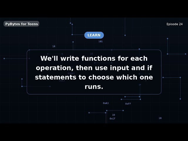 Mini Project: A Simple Calculator | Python for Teens #24