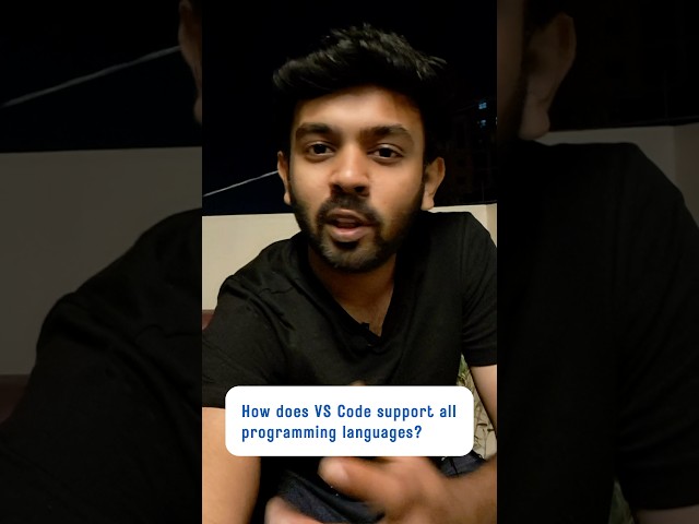 How VS Code supports all languages? #shorts