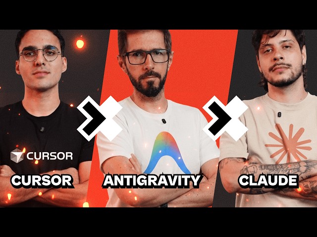 Cursor vs. Antigravity vs. Claude Code — qual IA coda melhor?