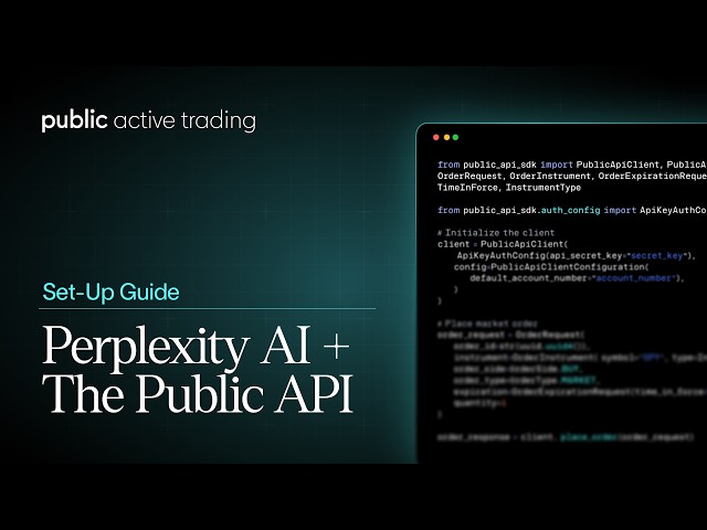 How to Trade Using Perplexity AI + the Public API (Full Setup Guide)