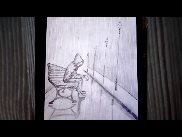 ✏️ How to Draw a Rainy Night Scene with Pencil | Elysian Edition 07/15 | Original Artwork #22