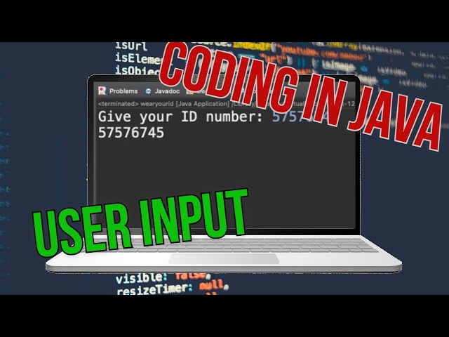 User Input | Java Programming #8 | Coding Club