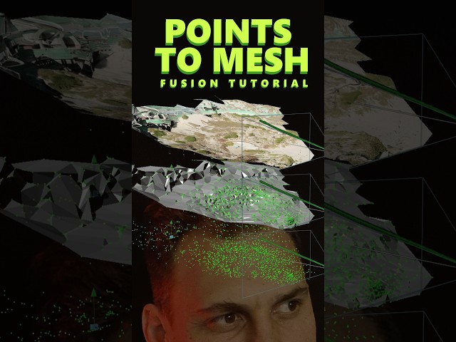 Generate mesh from the 3D tracking points in Fusion