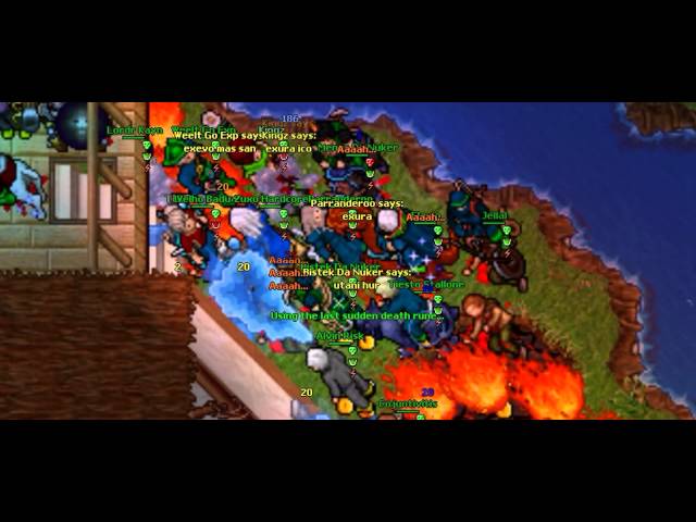 TIBIA Aurera Global War (Only Respect vs Kingz) Full Masacre