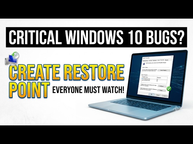 How to Create Restore Point in Windows 10