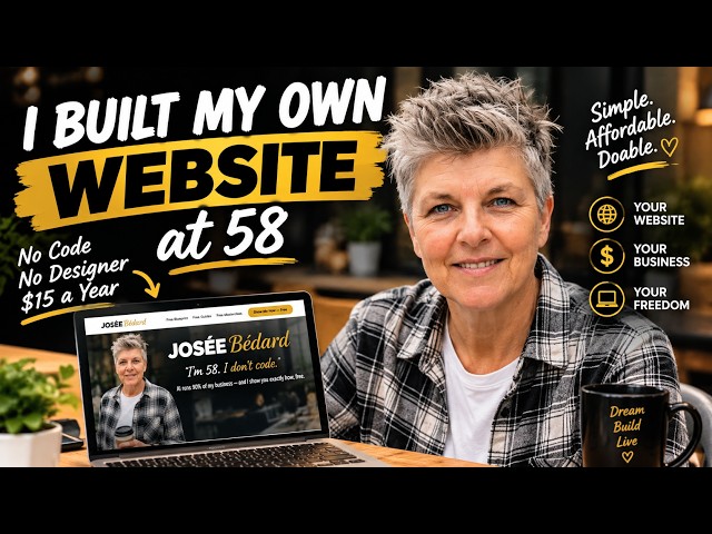 I Built My Own Website at 58 — No Code, No Designer, $15 a Year