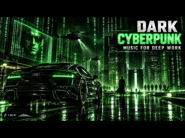 NIGHT PROTOCOL | Dark Cyberpunk for Deep Focus & Study
