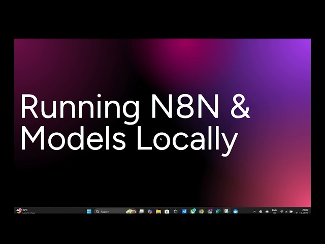 How to run n8n and LLMs Locally with Docker Desktop