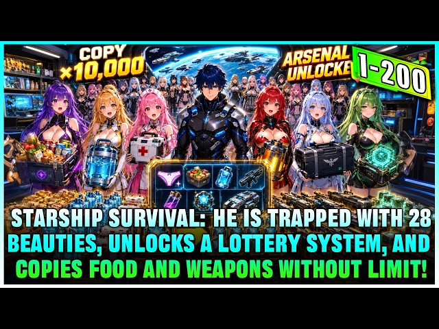 He and 29 Girls Wake on a Starship, but Only His Lottery System Grants Infinite Supplies and Weapons