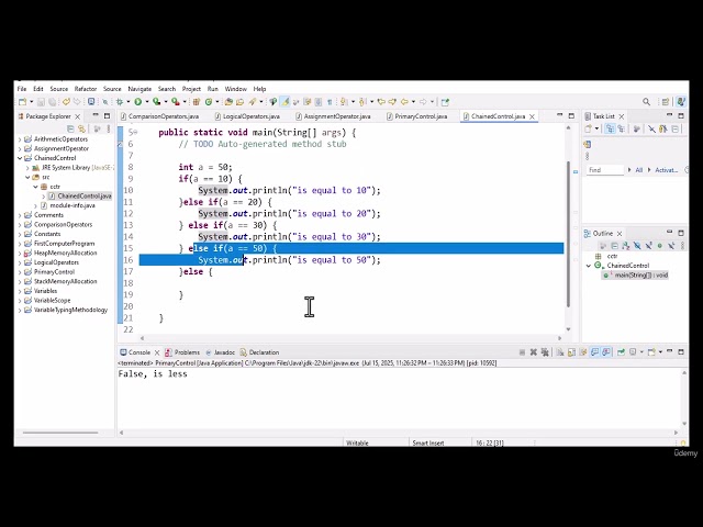 154. Java Chained Control Statements