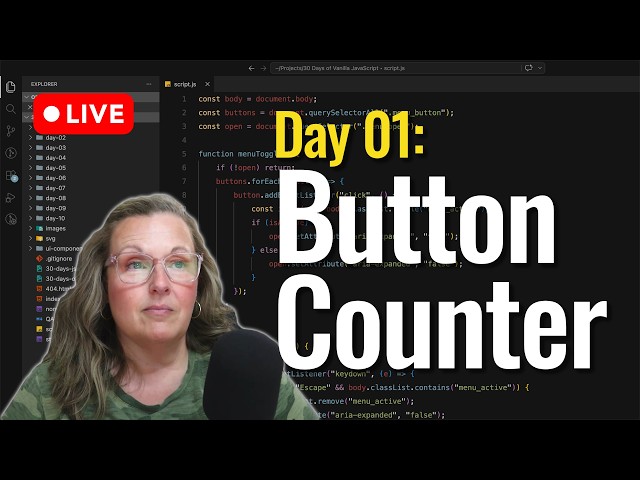 Build a Button Counter with JavaScript (No Frameworks) | Day 01
