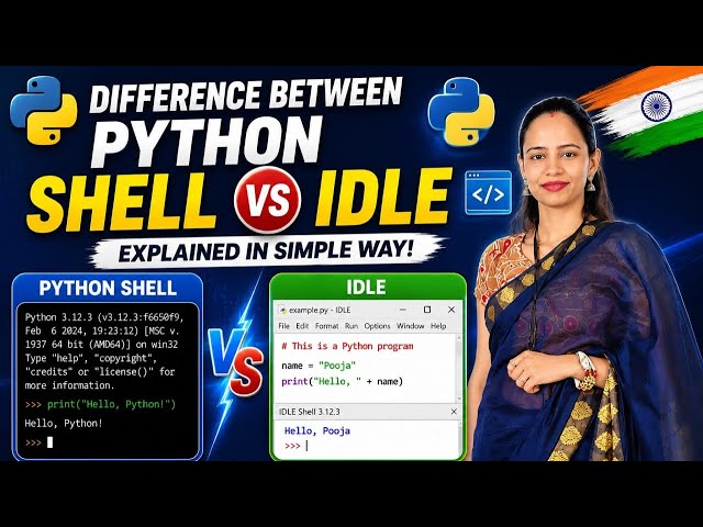 Python Shell vs IDLE | Difference Between Python Shell and IDLE | Python Tutorial for Beginners