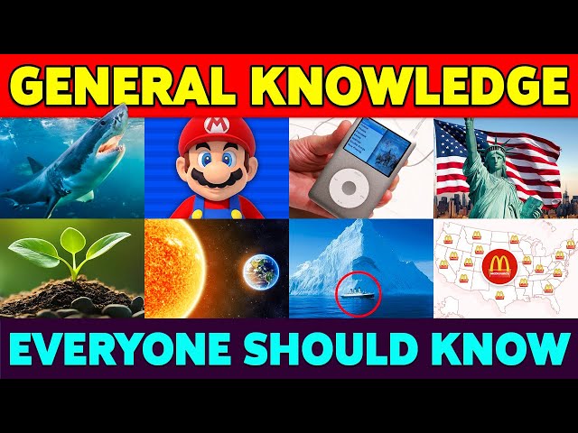General Knowledge Trivia Quiz | 50 Questions Everyone Should Know! 🧠🤓📚