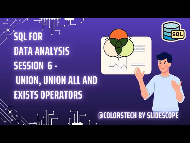 SQL for Data Analysis -  Union, Union All and Exists Operator