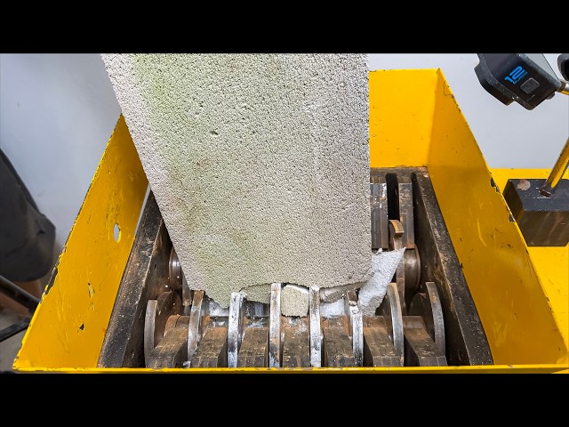 Concrete vs Industrial Shredder 😱
