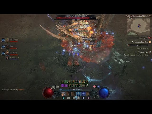 Ashava the Pestilent World Boss | Torment 4 | Diablo 4 Season 8 Belials Return