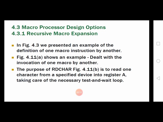 Macro processor design option