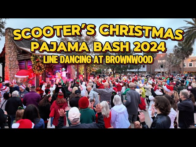 Line Dancing at Brownwood | Scooters Christmas Pajama Bash 2024