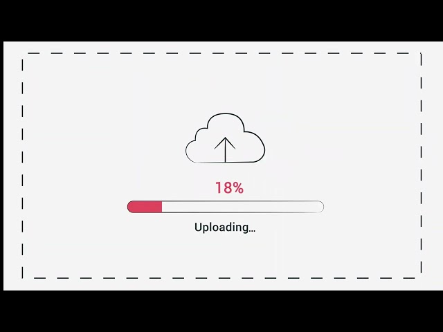 Uploading data in a cloud server animation free download